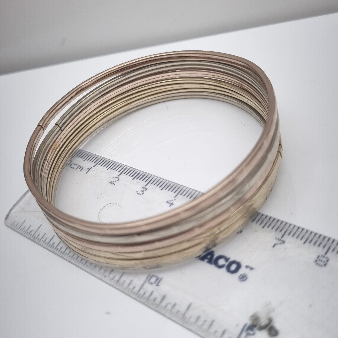 SEMANARIO DE PULSERAS ORO COMBINADO 8 K 21,50 GRMS (SEMINUEVO)
