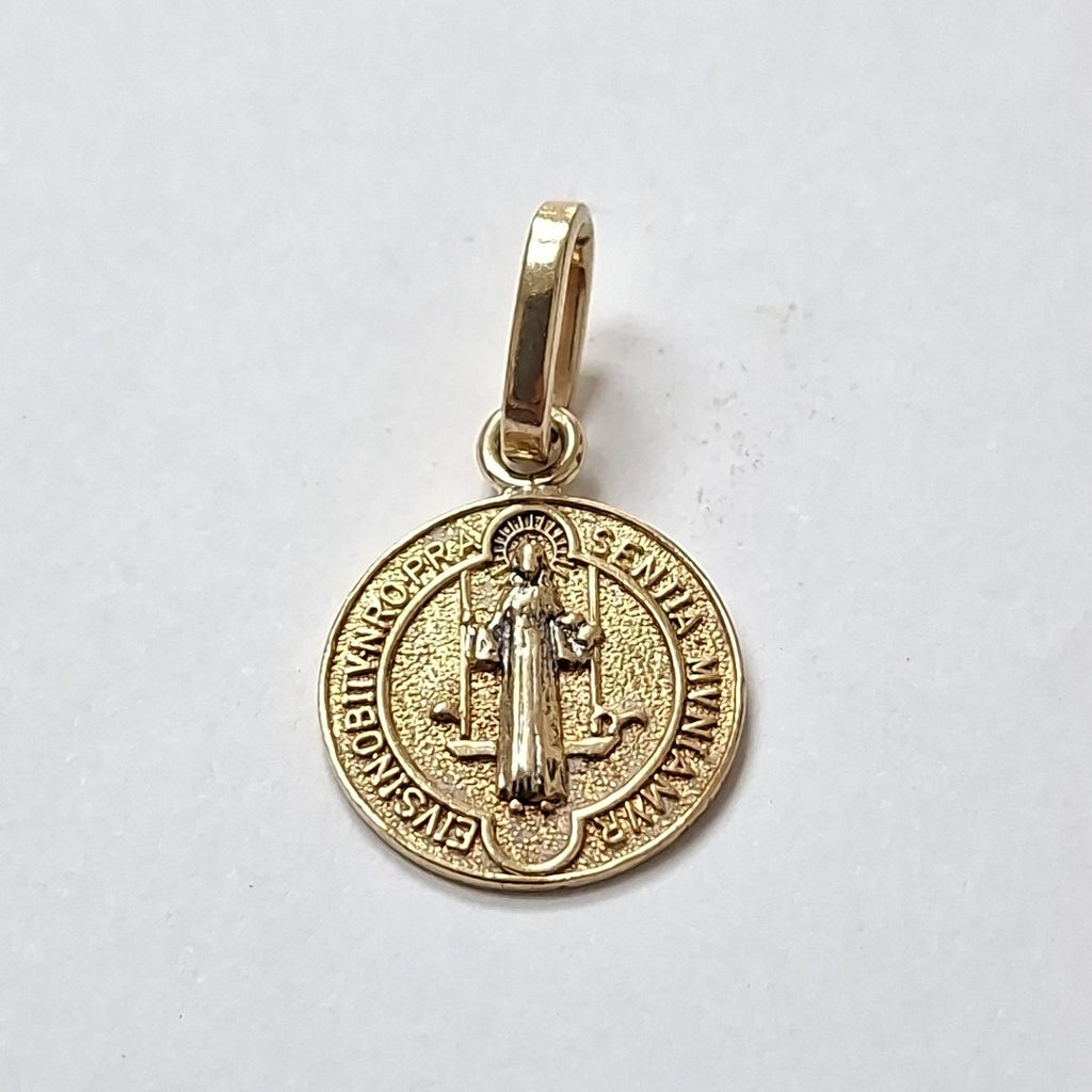 DIJE, MEDALLA RELIGIOSA ORO 14 K 1.8 GRMS (SEMINUEVO)