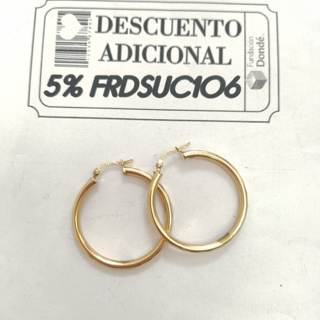 ARRACADAS PAR ORO 10 K 3,70 GRMS (SEMINUEVO)