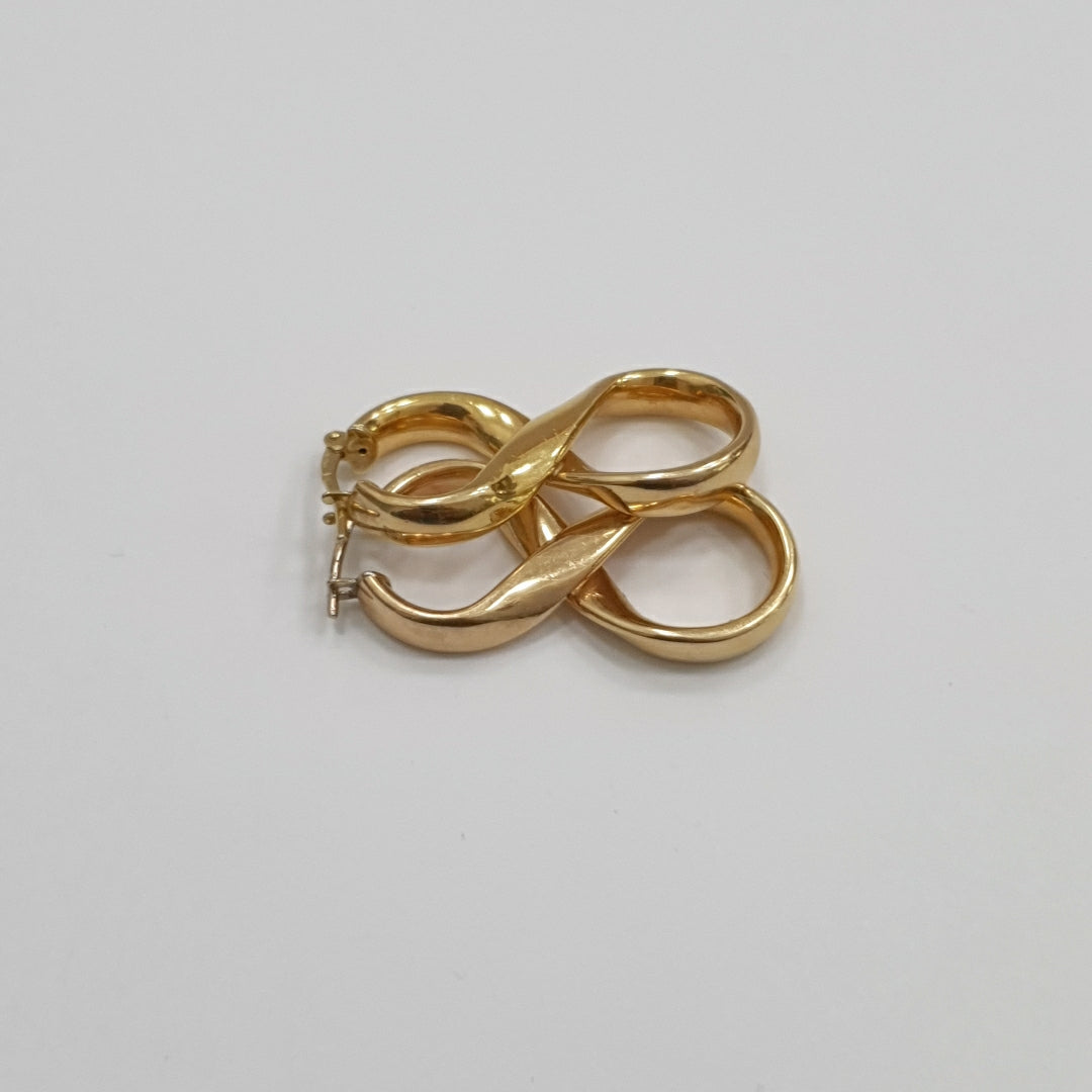 ARETES PAR ORO 14 K 2,40 GRMS (SEMINUEVO)