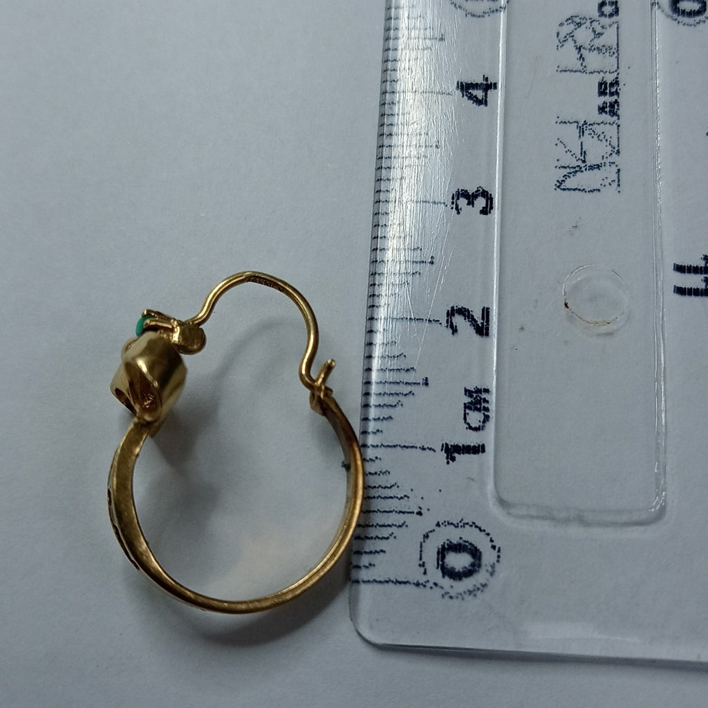 ARRACADAS PAR ORO 10 K 3,60 GRMS (SEMINUEVO)