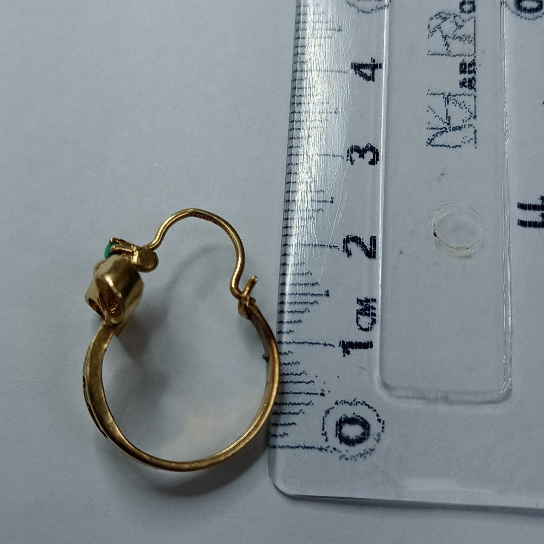 ARRACADAS PAR ORO 10 K 3,60 GRMS (SEMINUEVO)