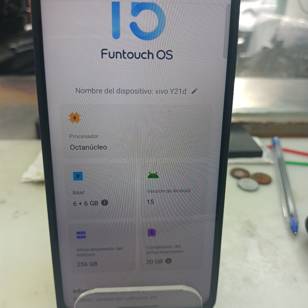 CELULAR VIVO Y21D V2520 (2025) 256 GB 6 GB RAM (SEMINUEVO)