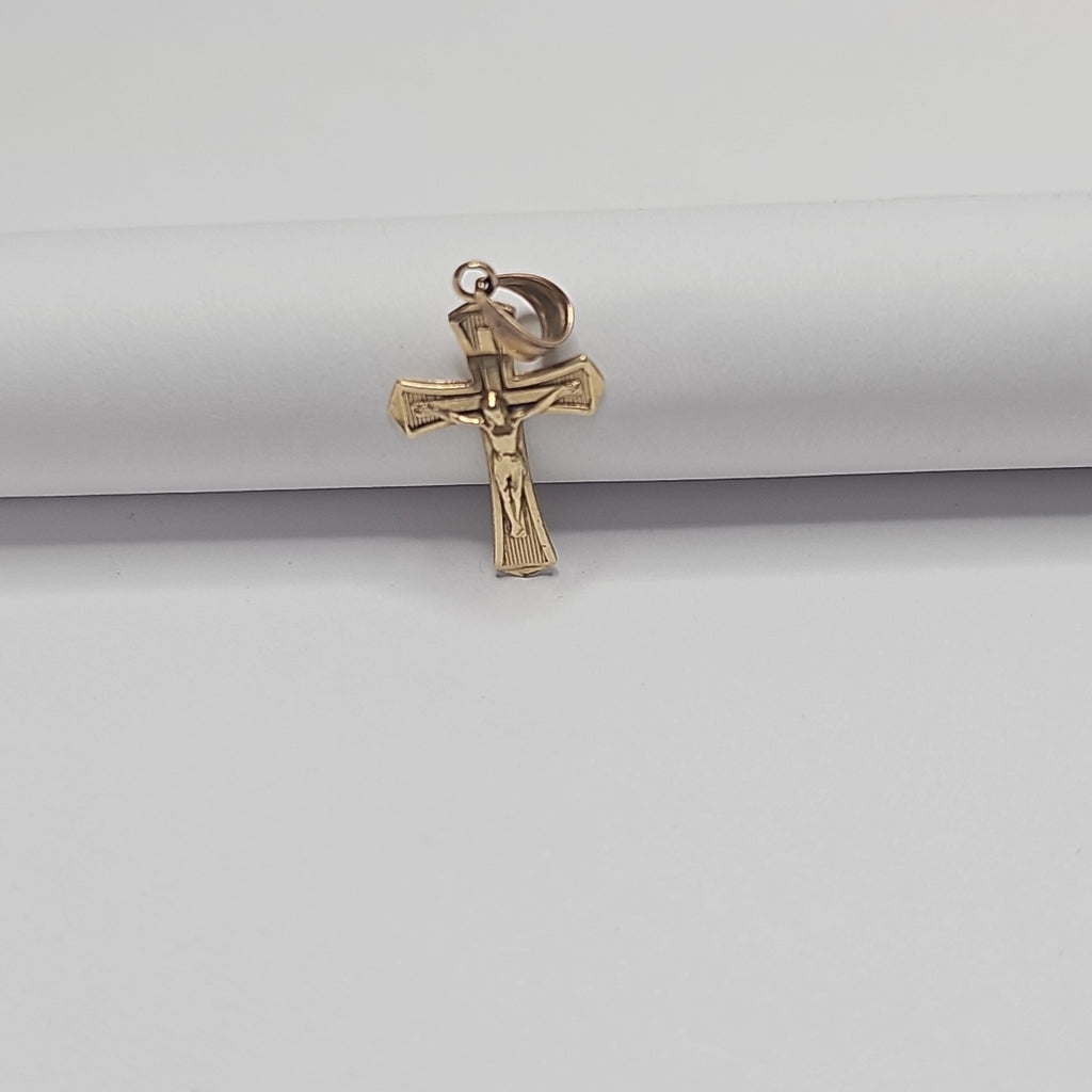 CRUCIFIJO ORO 14 K 0,70 GRMS (SEMINUEVO)