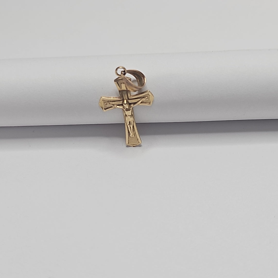 CRUCIFIJO ORO 14 K 0,70 GRMS (SEMINUEVO)