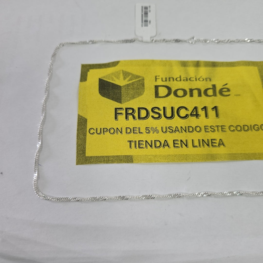 CADENA MEDIO TZL PLATA .925 55 CM 4.12 GR (NUEVO)