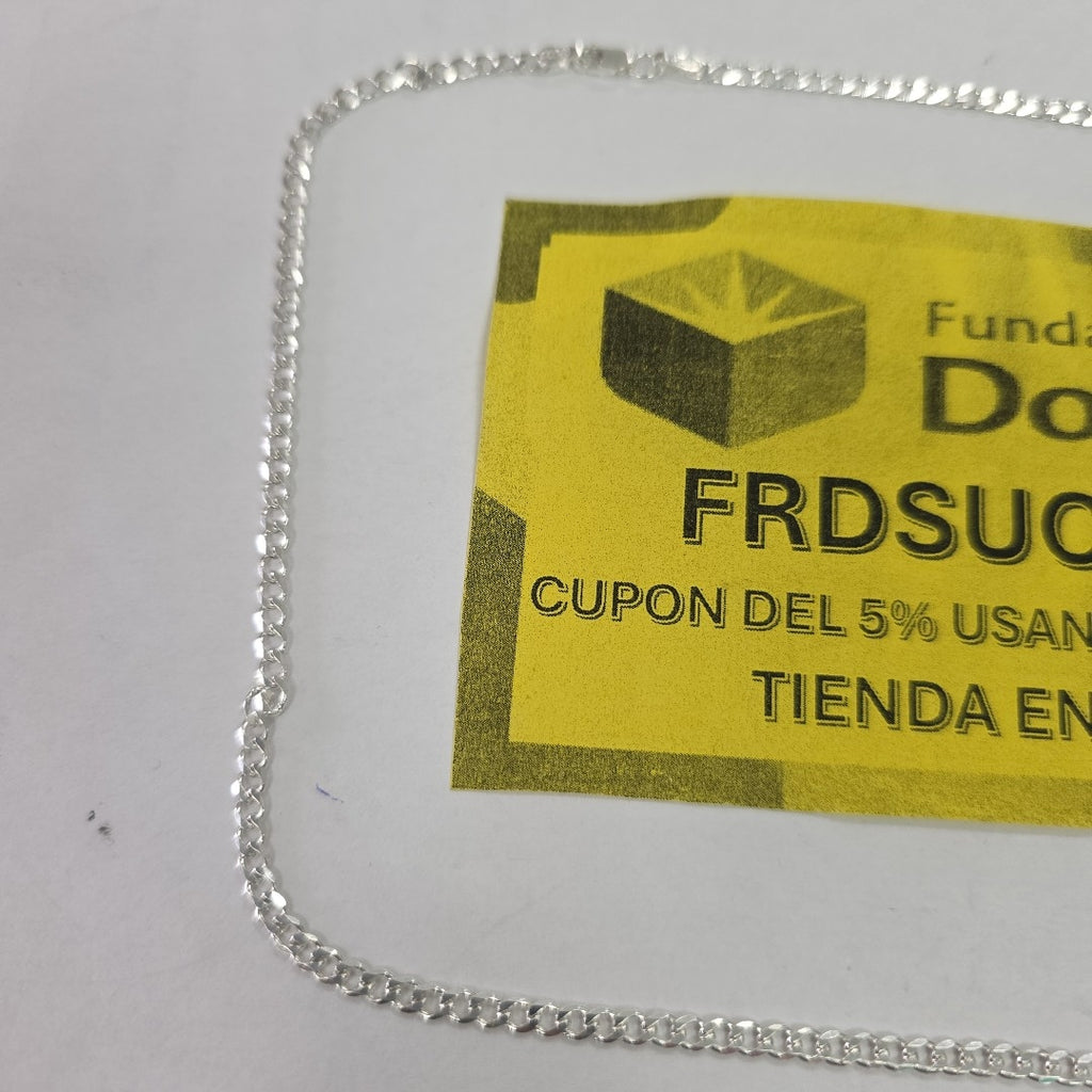 CADENA BARBADA PLATA .925 55 CM 8.52 GR (NUEVO)