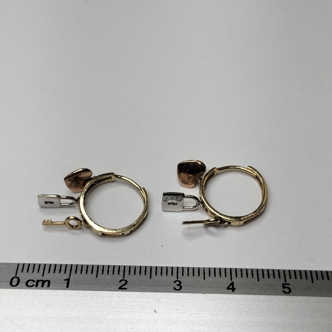 ARETES PAR ORO 14 K 2.3 GRMS (SEMINUEVO)