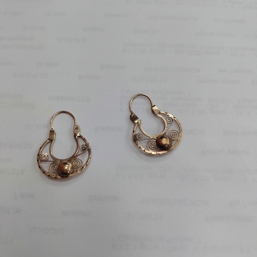 ARRACADAS PAR ORO 8 K 2.1 GRMS (SEMINUEVO)
