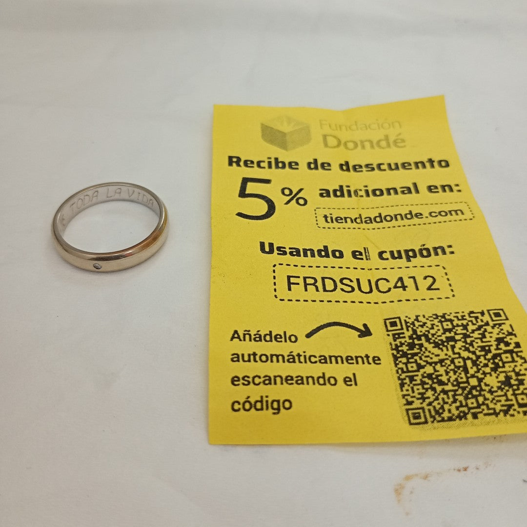 ARGOLLA ORO BLANCO 10 K 4,20 GRMS (SEMINUEVO)