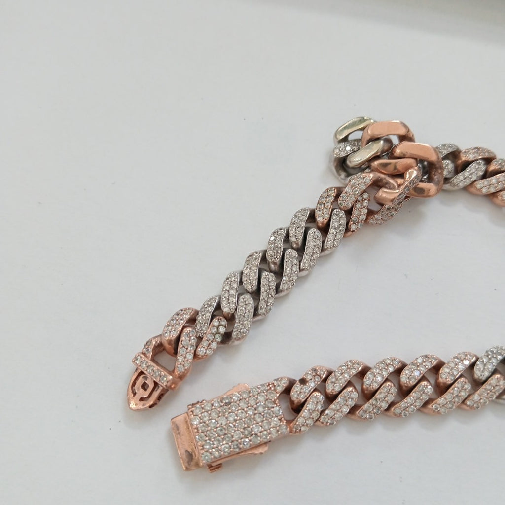 PULSERA ORO COMBINADO 10 K 28.9 GRMS (SEMINUEVO)