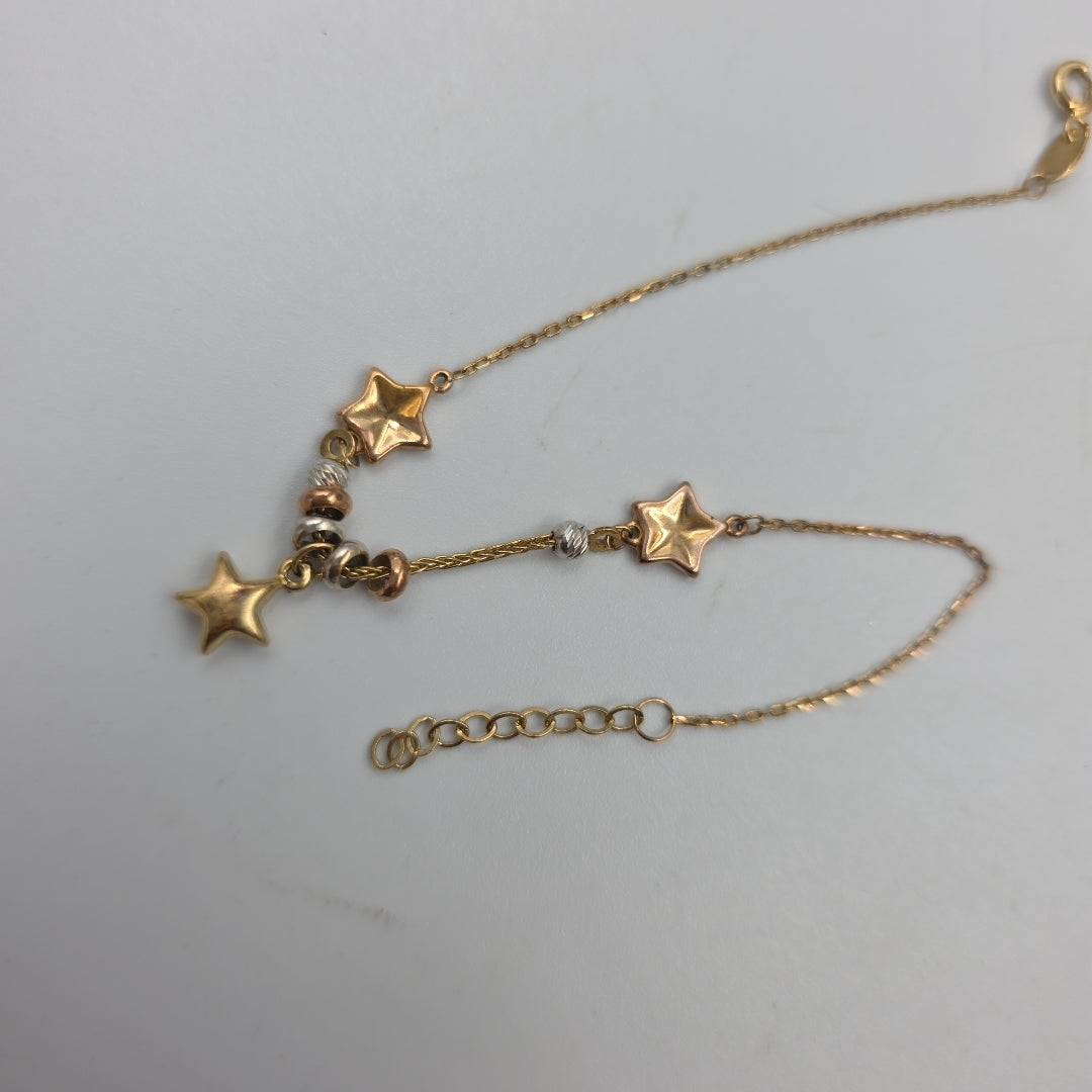 PULSERA ORO, ORO COMBINADO 14 K 1.8 GRMS (SEMINUEVO)
