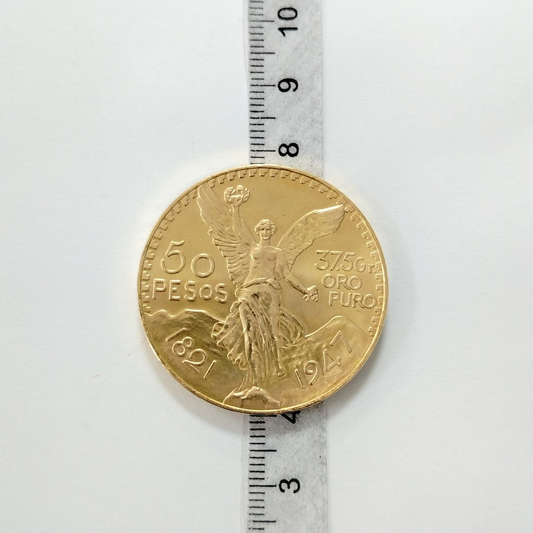 K1 41.6 GRMS 21 K IDENTIFICACIÓN MONEDA NOMINATIVA MONEDAS PESOS 50 PESOS (SEMINUEVO)