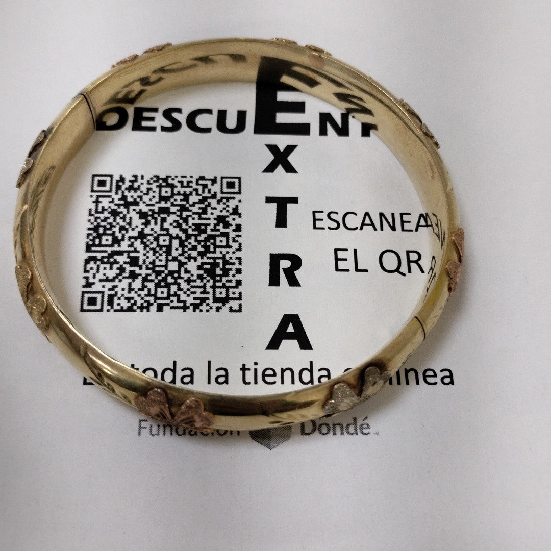 PULSERA RIGIDA ORO 14 K 20.2 GRMS (SEMINUEVO)