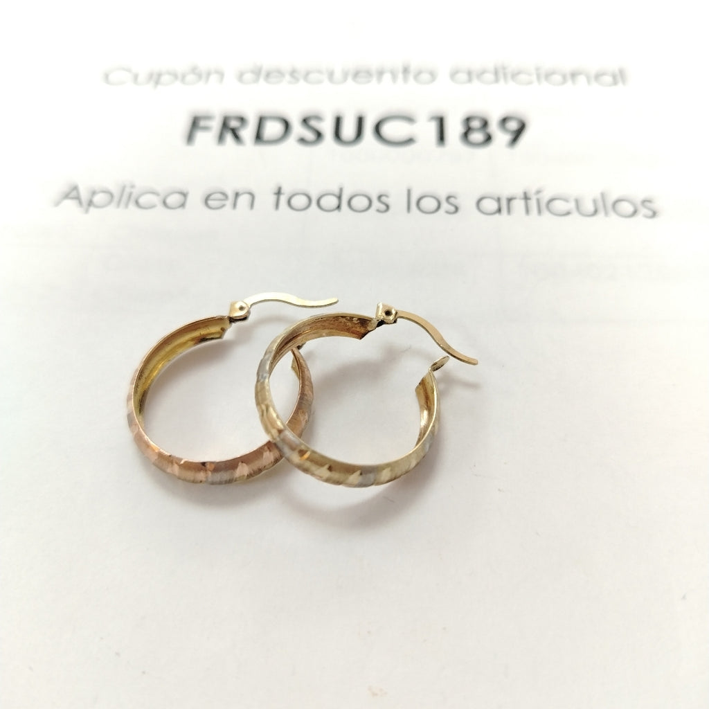 ARRACADAS PAR ORO COMBINADO 10 K 2.1 GRMS (SEMINUEVO)