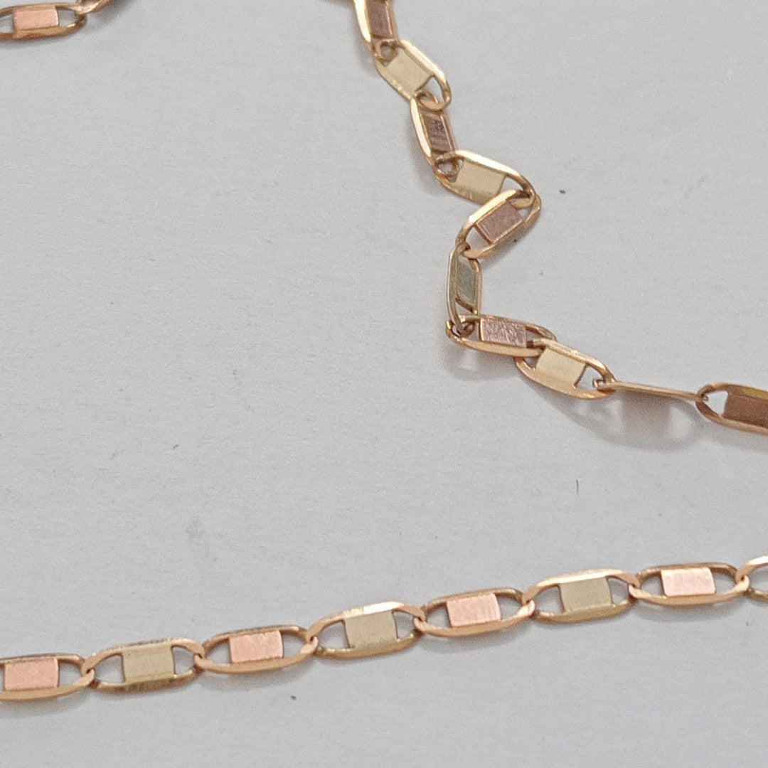 CADENA ORO COMBINADO 10 K 3.9 GRMS (SEMINUEVO)