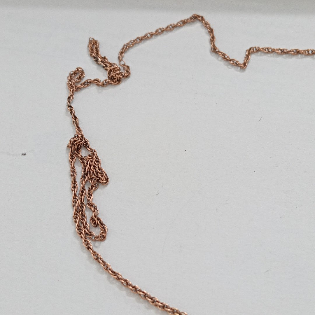 CADENA, MEDALLA RELIGIOSA ORO 10 K 5.6 GRMS (SEMINUEVO)