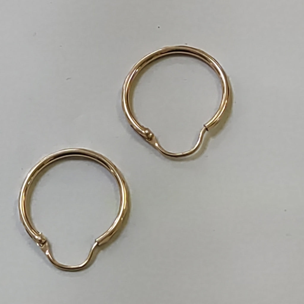 ARRACADAS PAR ORO 14 K 1.1 GRMS (SEMINUEVO)