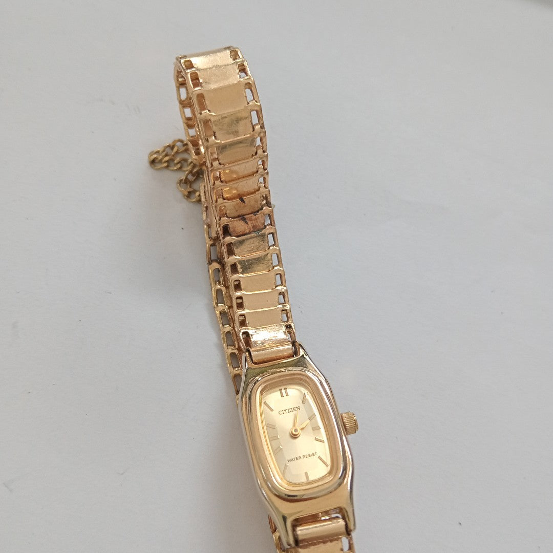 RELOJ CAJA ACERO PULSO ORO ORO, CHAPA 10 K 17.6 GRMS (SEMINUEVO)