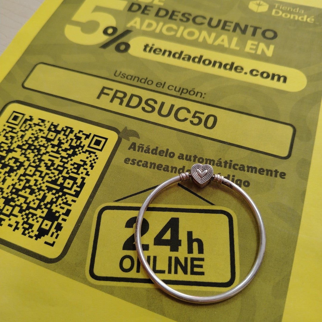 PULSERA RIGIDA PLATA 9,30 GRMS (SEMINUEVO)