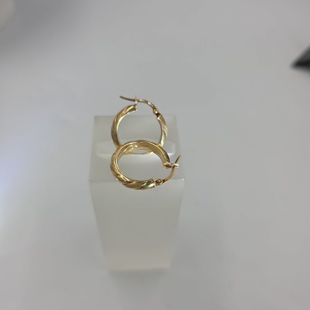 ARRACADAS PAR ORO 14 K 2.2 GRMS (SEMINUEVO)