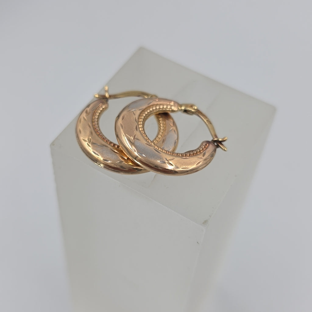 ARRACADAS PAR ORO, ORO COMBINADO 10 K 1.6 GRMS (SEMINUEVO)
