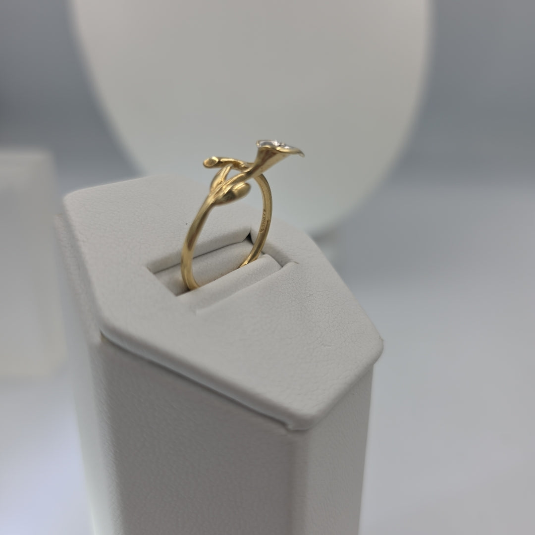 ANILLO ORO,RODIADO 14 K 1,90 GRMS (SEMINUEVO)
