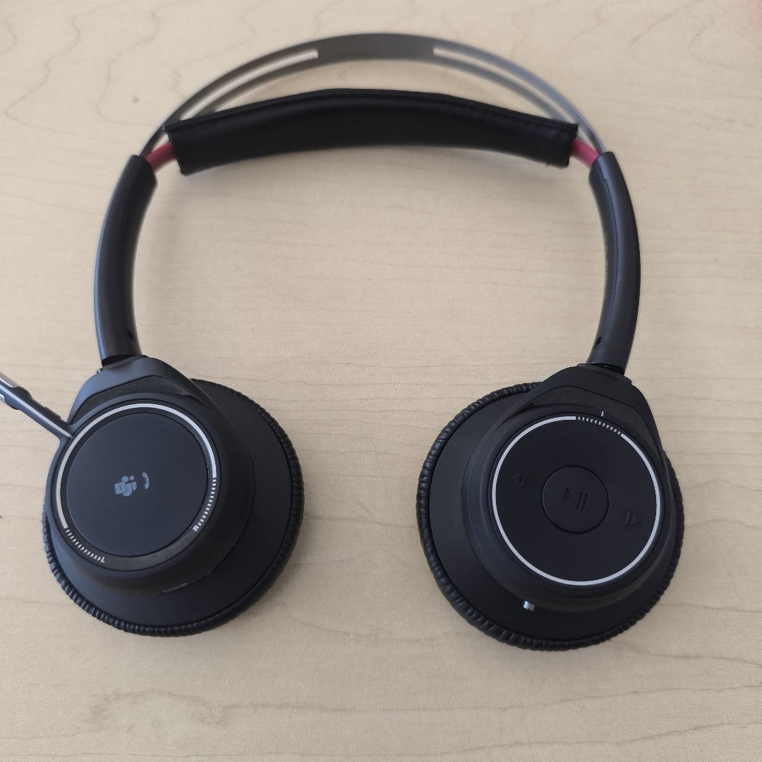 AUDIFONOS PLANTRONICS VOYAGUER FOCUS UC B825 INALAMBRICO OVER EAR (SEMINUEVO)