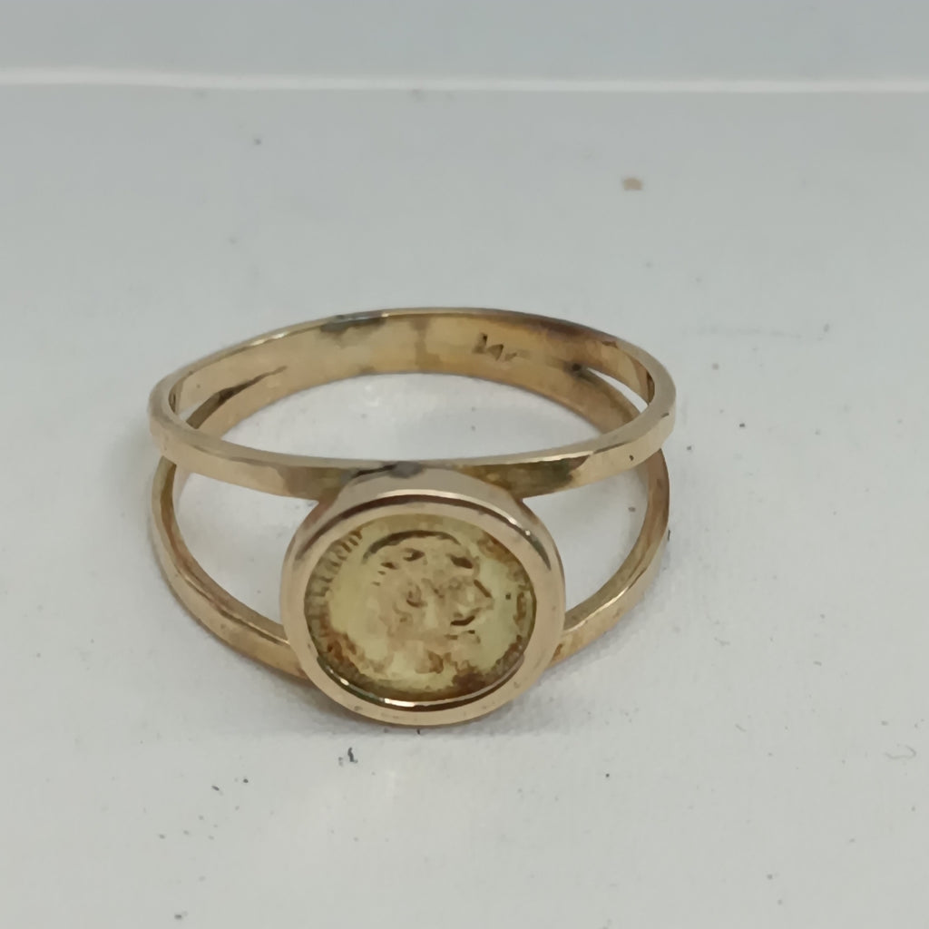 ANILLO ORO 14 K 3.4 GRMS (SEMINUEVO)