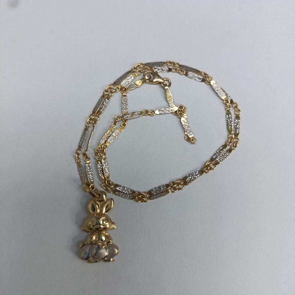 CADENA, DIJE ORO 14 K 3.9 GRMS (SEMINUEVO)