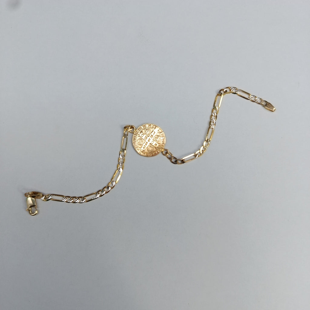 CADENA, MEDALLA RELIGIOSA ORO 14 K 4.2 GRMS (SEMINUEVO)