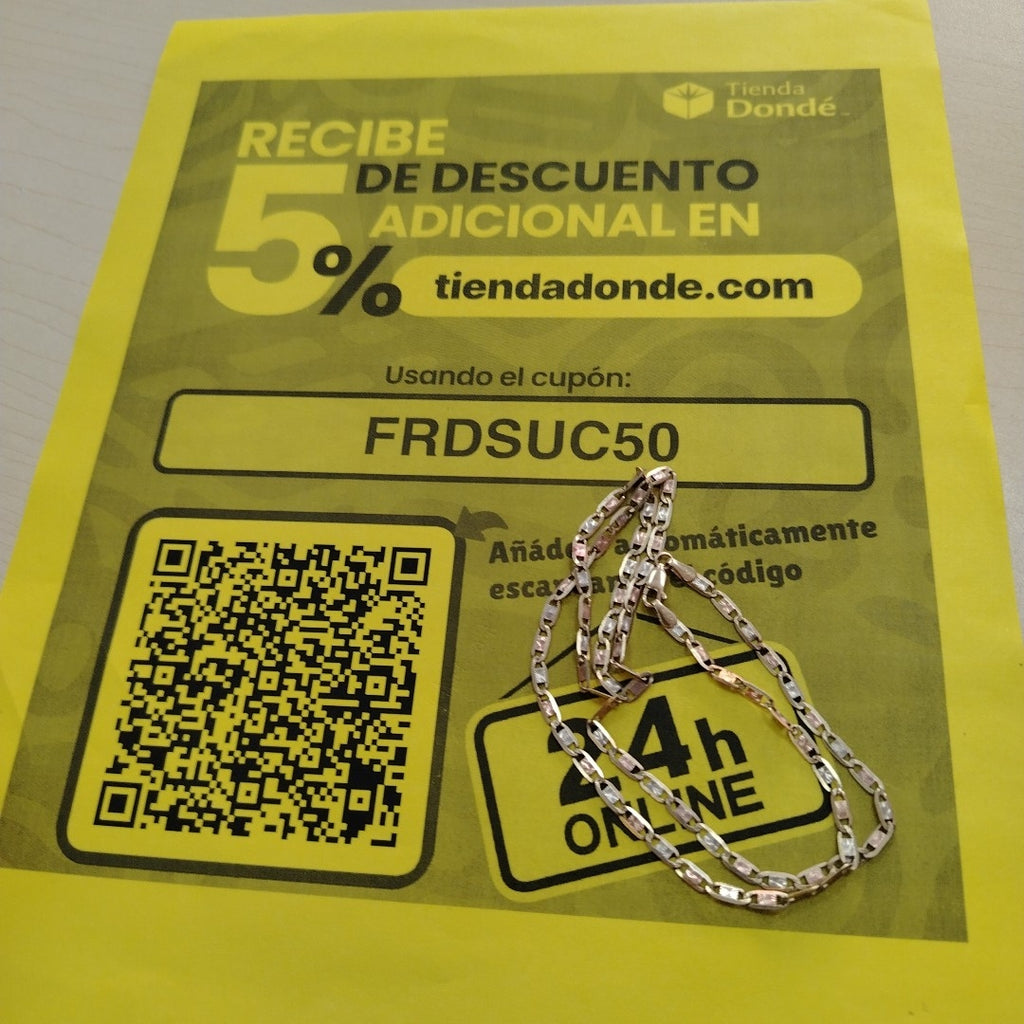 CADENA ORO 14 K 8.9 GRMS (SEMINUEVO)