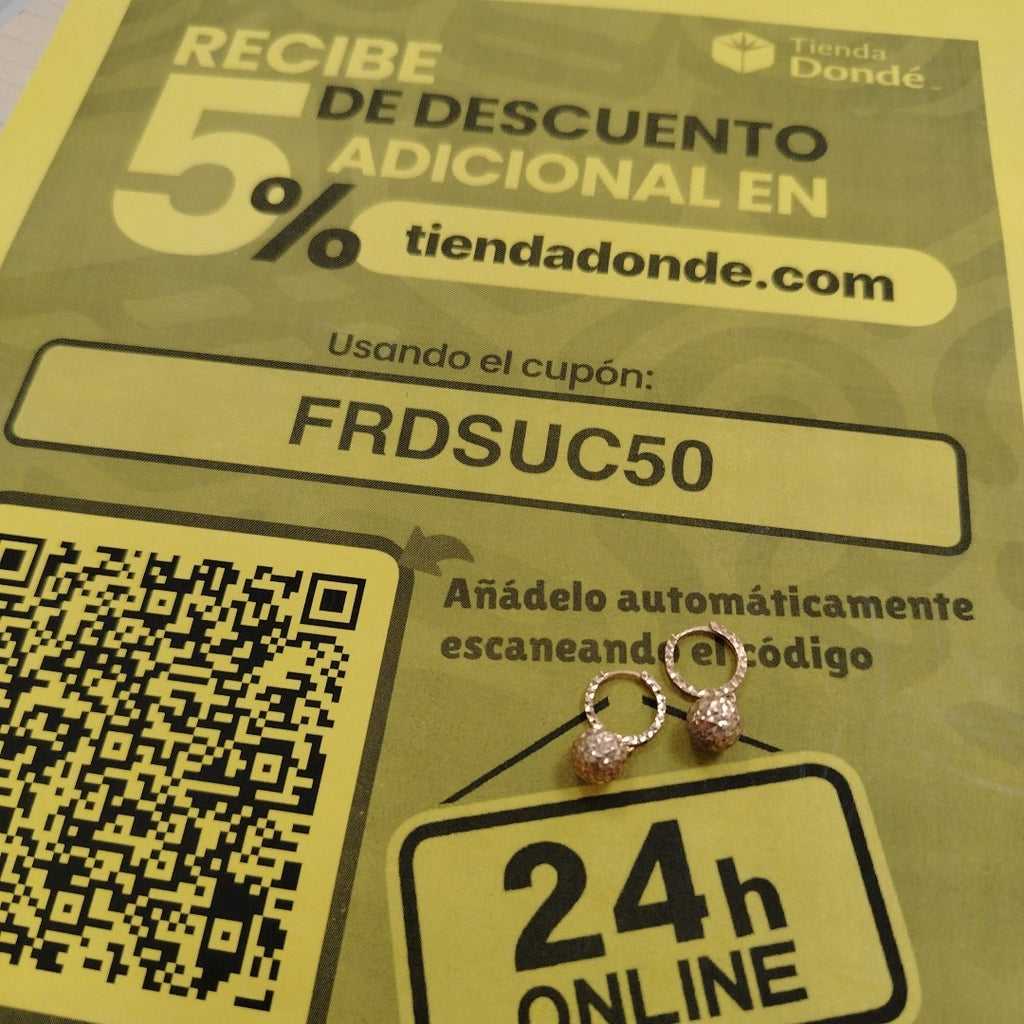 ARRACADAS PAR ORO 14 K 2.3 GRMS (SEMINUEVO)