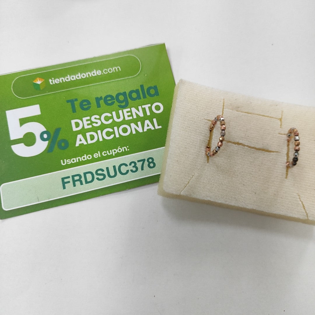 ARRACADAS PAR ORO 8 K 1.9 GRMS (SEMINUEVO)