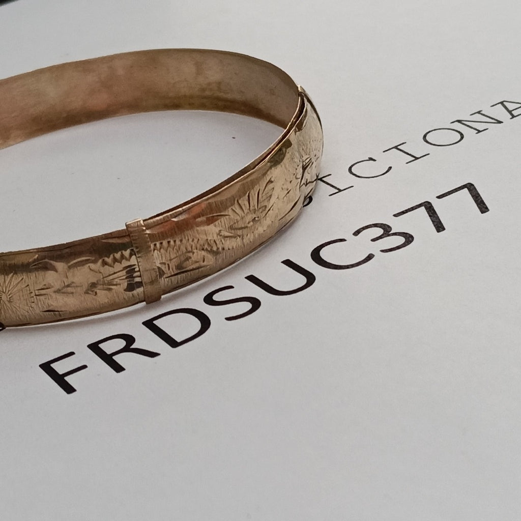 PULSERA RIGIDA ORO 8 K 5.6 GRMS (SEMINUEVO)