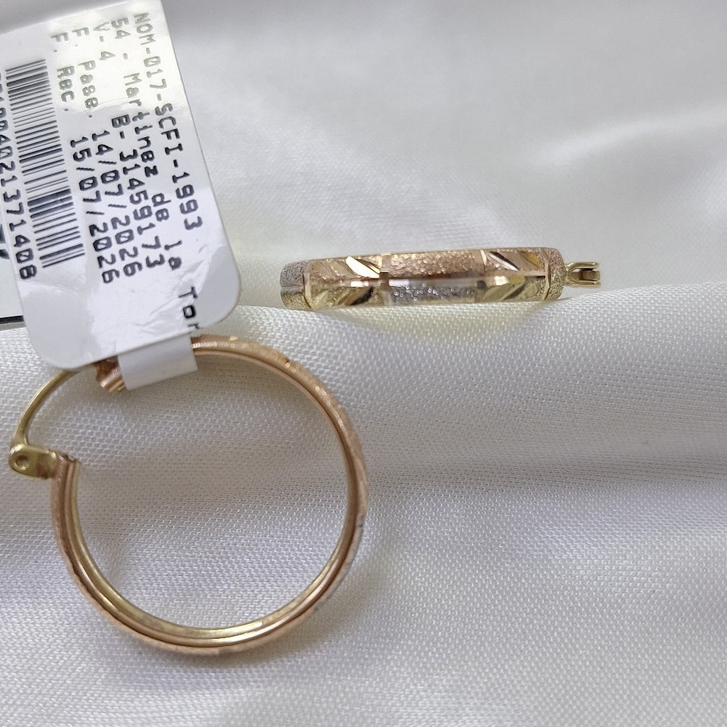 ARRACADAS PAR ORO 14 K 3.1 GRMS (SEMINUEVO)