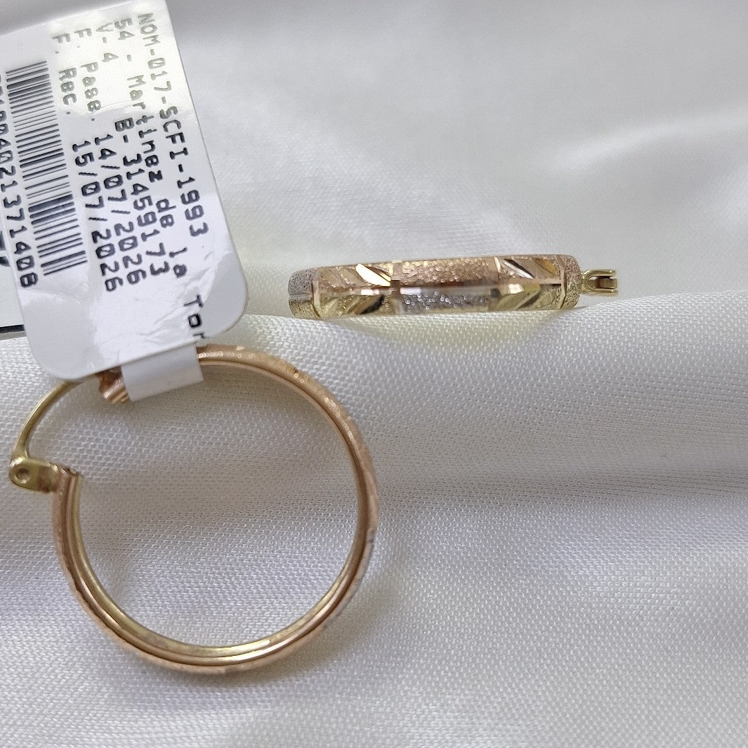 ARRACADAS PAR ORO 14 K 3.1 GRMS (SEMINUEVO)