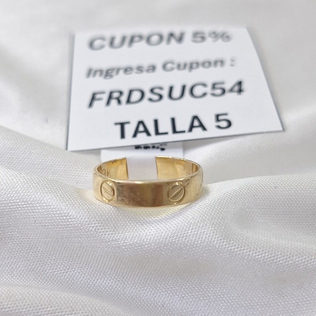 ARGOLLA ORO 18 K 2,50 GRMS (SEMINUEVO)