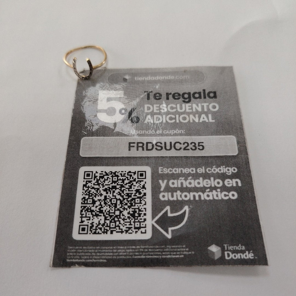 ANILLITO ORO, ORO COMBINADO 14 K 1 GRMS (SEMINUEVO)