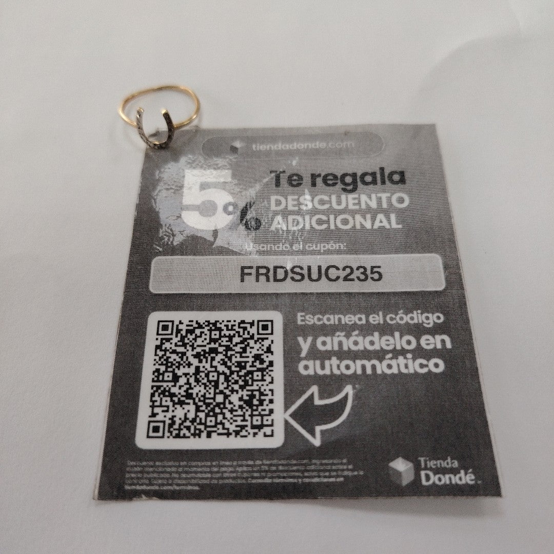 ANILLITO ORO, ORO COMBINADO 14 K 1 GRMS (SEMINUEVO)