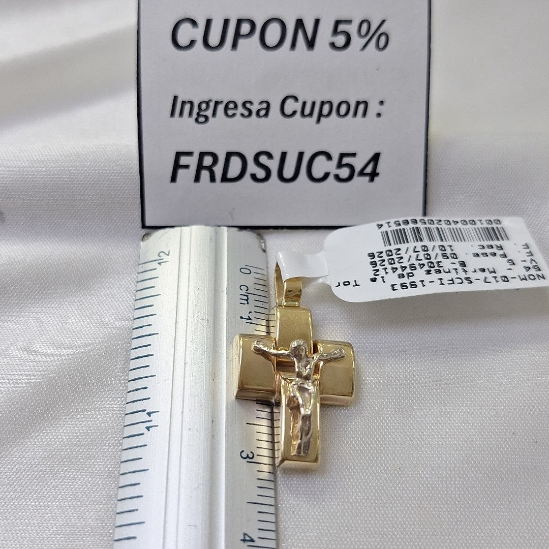 CRUCIFIJO ORO 14 K 3.6 GRMS (SEMINUEVO)
