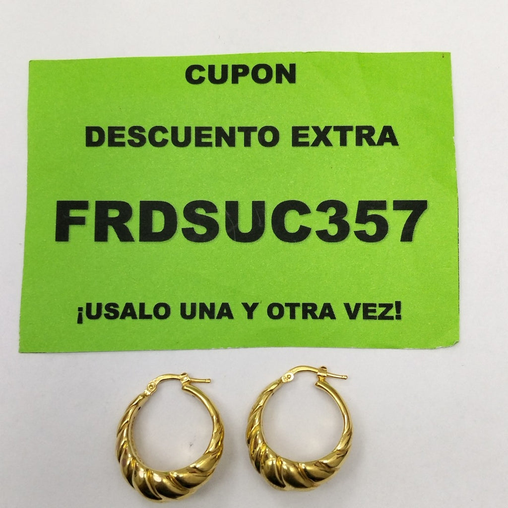 ARRACADAS PAR ORO 14 K 4.9 GRMS (SEMINUEVO)