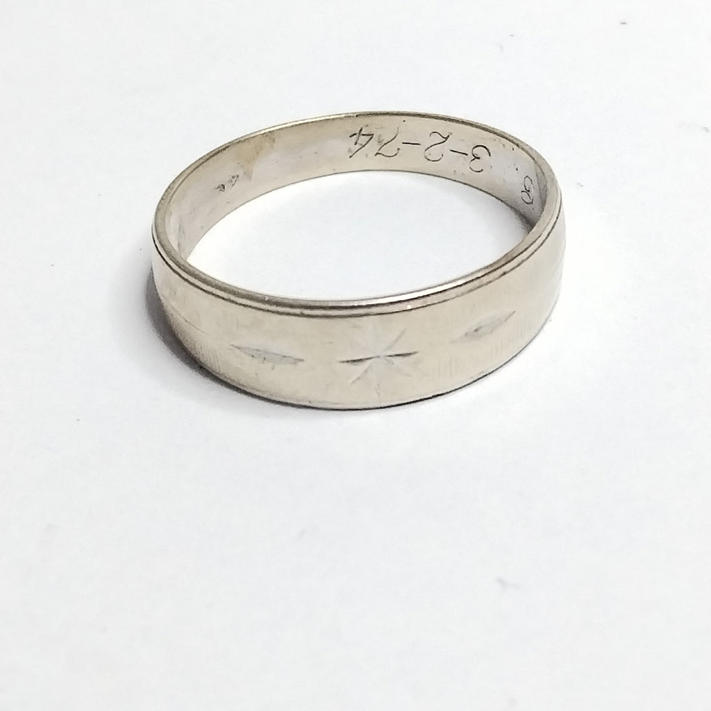 ARGOLLA ORO, ORO BLANCO 14 K 2.5 GRMS (SEMINUEVO)