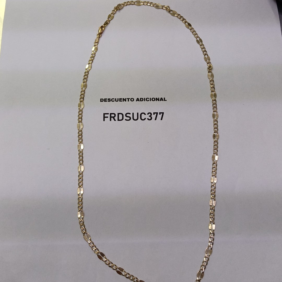 CADENAS TEJIDO ESPECIAL ORO 10K 55 CM 7.1 GR (NUEVO)