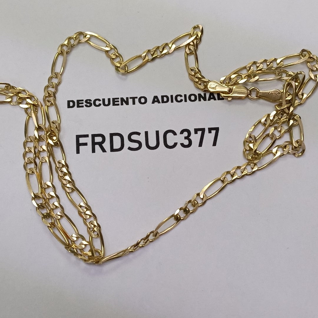 CADENA TEJIDO 3X1 12.9G 60 CM (NUEVO)