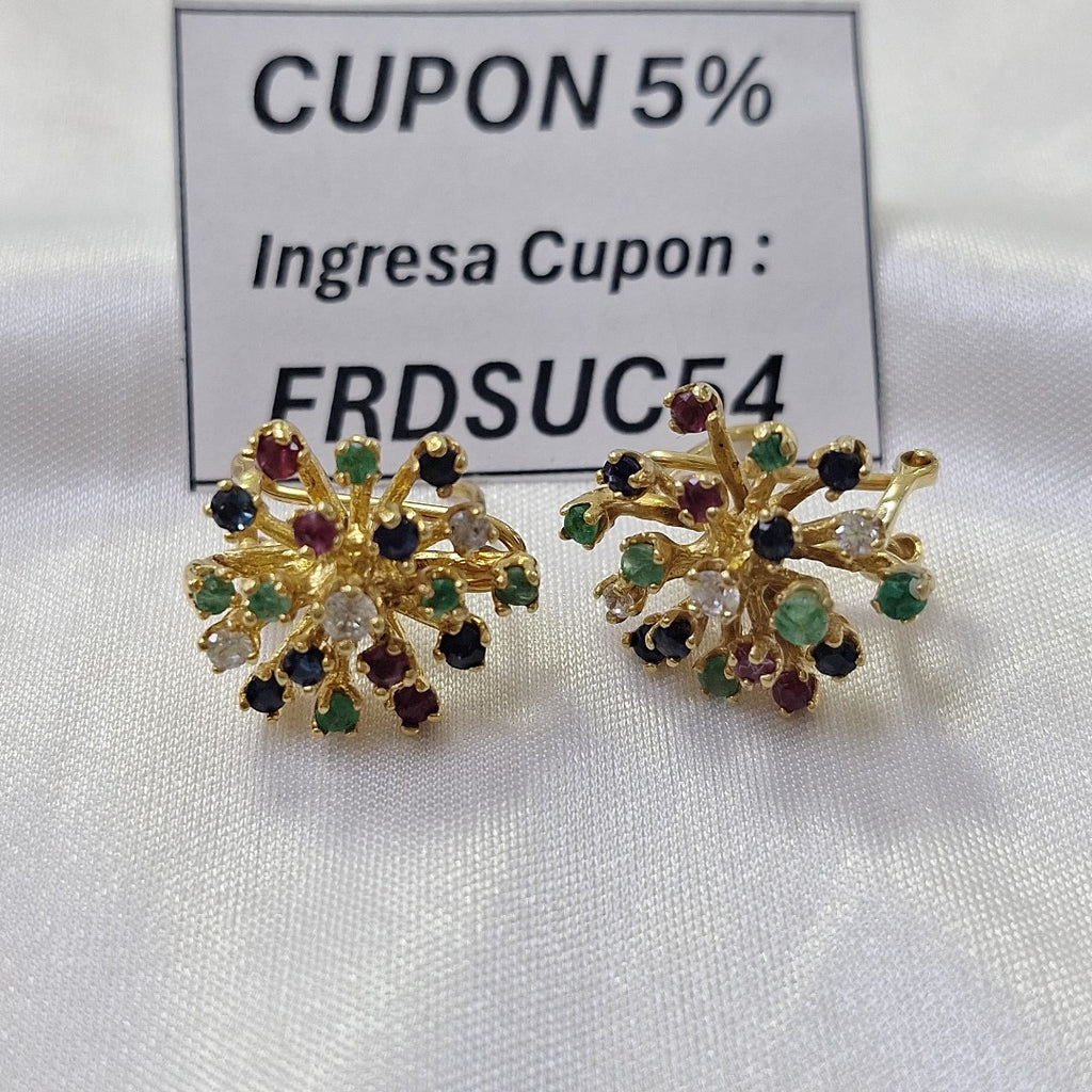 ARETES PAR ORO 14 K 7.5 GRMS (SEMINUEVO)