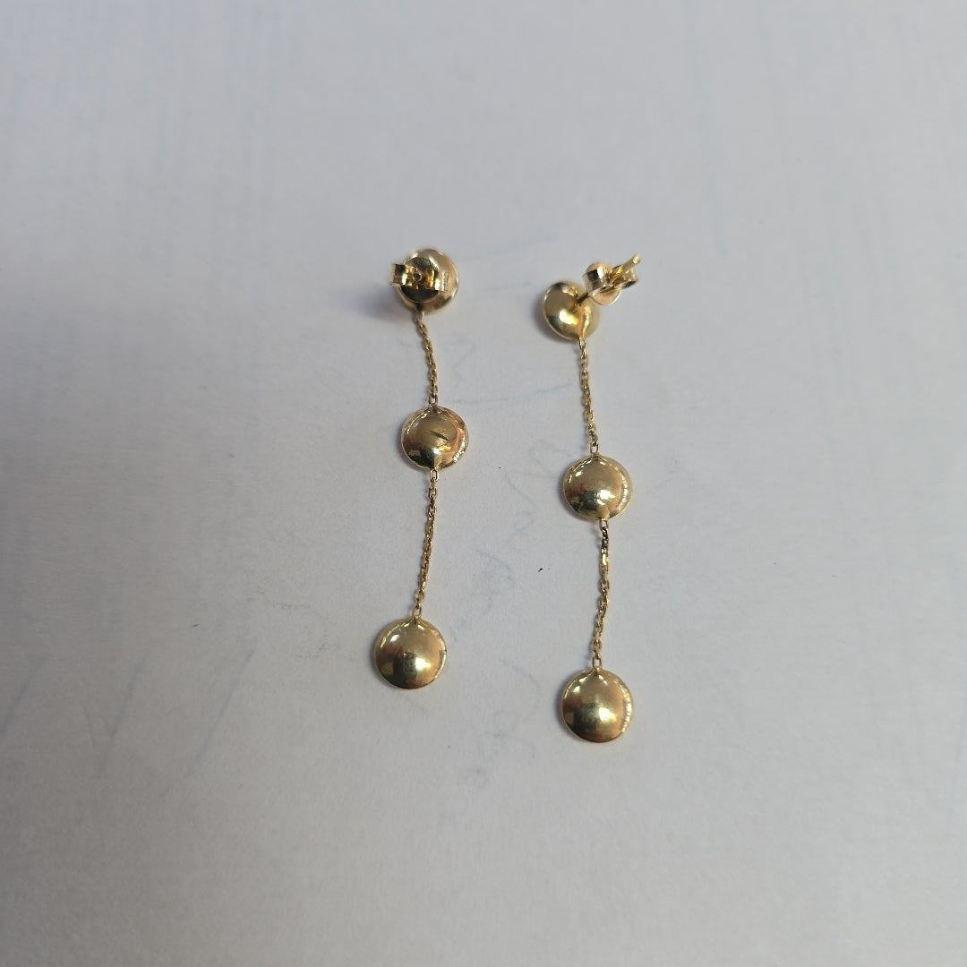 ARETES PAR ORO 8 K 2,30 GRMS (SEMINUEVO)
