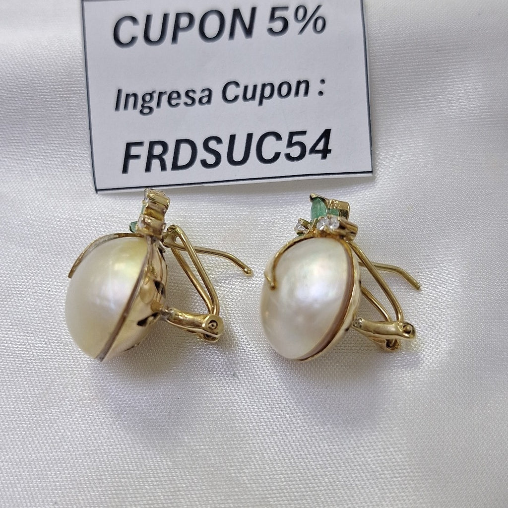 ARETES PAR ORO 14 K 9.8 GRMS (SEMINUEVO)