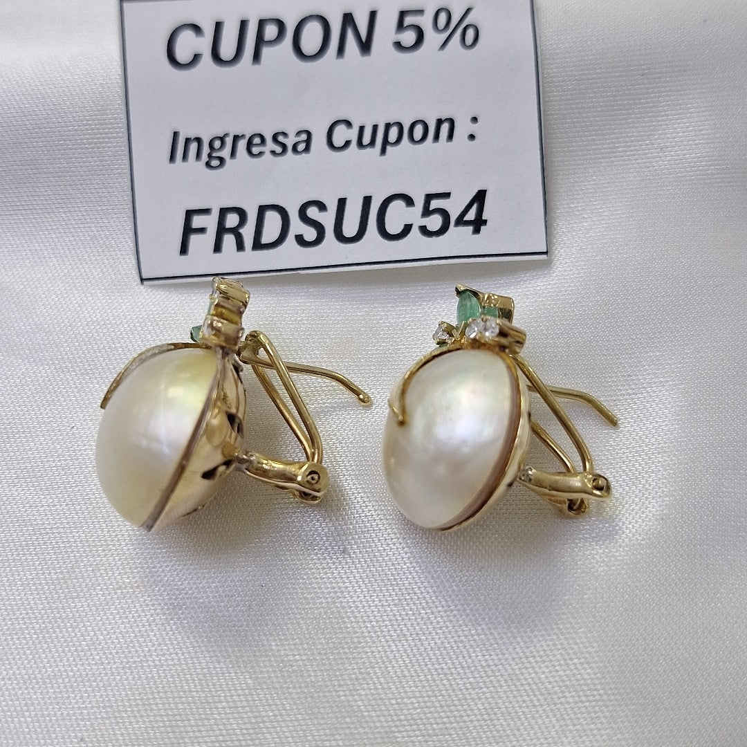 ARETES PAR ORO 14 K 9.8 GRMS (SEMINUEVO)