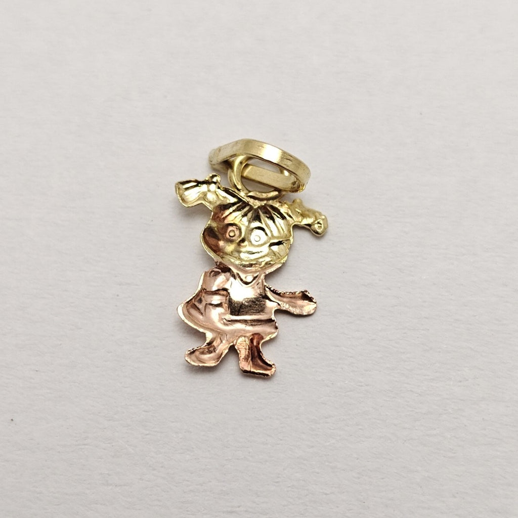 DIJE ORO COMBINADO 14 K 0,40 GRMS (SEMINUEVO)